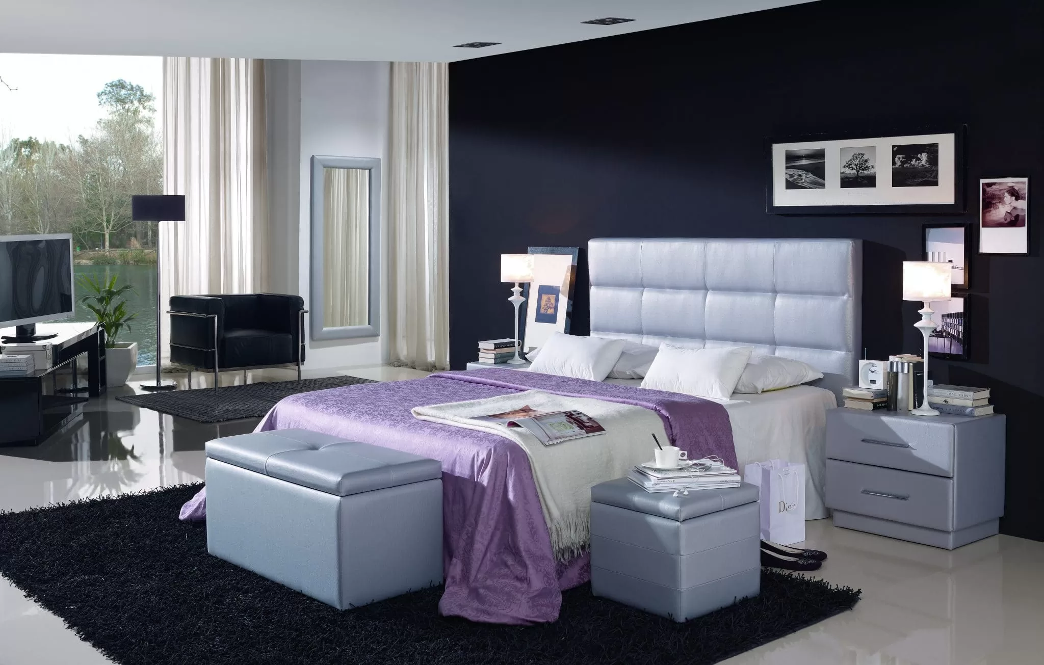 Cabecero tapizado square - Imagen 3